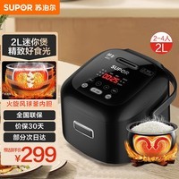 苏泊尔（SUPOR）电饭煲小2升迷你 2人家用智能24小时预约定时火旋风球釜内胆多功能锅电饭锅微压 CFXB20FC615 2L