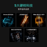 西门子（SIEMENS）咖啡机【国家补贴】全自动意式家用办公室研磨一体机欧洲进口一键美式意式浓缩中文菜单彩屏EQ.500 TP515C02