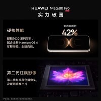 华为（HUAWEI）Mate 80 Pro 12GB+256GB云杉绿 麒麟9030 第二代红枫影像鸿蒙AI华为直屏鸿蒙手机