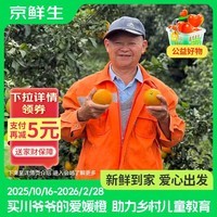 京鲜生【公益好物】川爷爷的爱媛38号果冻橙 净重4.5-5斤 单果120g+