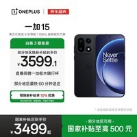 一加 15 12GB+256GB 绝对黑 手机oppo 第五代骁龙 8 至尊版 165Hz超高刷 旗舰游戏电竞5G新机 国家补贴