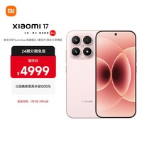 小米（MI）小米 17 第五代 骁龙 8 至尊版 光影猎人 950 7000mAh 小米金沙江电池 雪山粉 16GB+512GB 5G手机