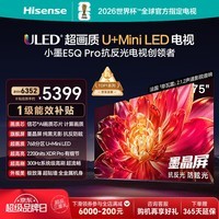 海信电视小墨E5Q Pro 75英寸【咨询领底价】超画质U+Mini LED 信芯芯片 墨晶屏300Hz 75E5Q-PRO 75英寸 75E5Q-PRO【国家补贴15%】