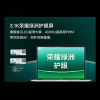 荣耀MagicBook Pro14【国家补贴】AI轻薄笔记本 92Wh电池 14.6吋U5-225H 32G 1T 3.1K绿洲护眼屏 绿