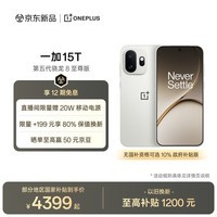 一加 15T 12GB+512GB 治愈白巧 oppo 第五代骁龙8至尊版 游戏电竞手机 国家补贴 王濛同款旗舰小直屏