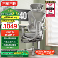 京东京造Z9Ultra+人体工学椅电竞椅办公椅子电脑椅人工力学座椅联动扶手灰
