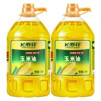 长寿花非转基因压榨一级玉米油 5L*2
