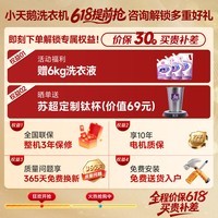 小天鹅(LittleSwan)小乌梅3.0高奢版洗衣机全自动洗脱一体 12KG纯平大容量 VE40升级款 TG12VE40PRO 京东自营以旧换新