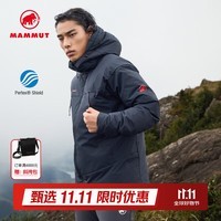 猛犸象(MAMMUT)Clion 男女款运动户外防风防泼水透汽保暖连帽鹅绒羽绒服 黑色【红标】 M