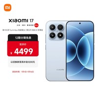 小米（MI）小米 17 第五代 骁龙 8 至尊版 光影猎人 950 7000mAh 小米金沙江电池 冰融蓝 12GB+256GB 5G手机