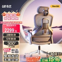 永艺撑腰Flow550人体工学电脑椅子护腰人工力学座椅久坐办公电竞椅