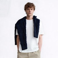 【京东直采】纯棉男士t恤短袖衣服26春夏新款打底衫男女服装真5折 白色(短袖) M (95-110)