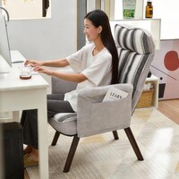 家逸单人沙发椅家用办公椅可躺靠背懒人椅子可旋转休闲电脑椅