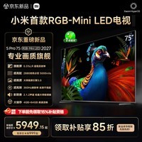 小米(MI)电视S Pro 75英寸 RGB-Mini LED 2027 2880控色分区 5000nits 360Hz刷新率【线下款】