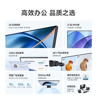 小米（MI）REDMI 27英寸2K显示器 120Hz高刷新率 IPS技术 双重广色域电脑办公显示器 A27Q 2026款