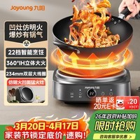 九阳（Joyoung）电磁炉凹面电磁炉电磁灶电陶炉家用2200W大功率猛火爆炒多功能电池炉深凹弧面凹灶N2210【单机款】