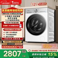 小天鹅（LittleSwan）小乌梅3.0轻享版 滚筒洗衣机全自动 12KG纯平大容量 水魔方TG12VE10PRO 以旧换新 国家补贴 内衣洗