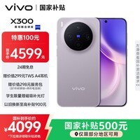 vivo X300 16GB+256GB 惬意紫 蔡司2亿超级主摄 蔡司APO超级长焦 5年持久流畅OriginOS 6 拍照 AI手机