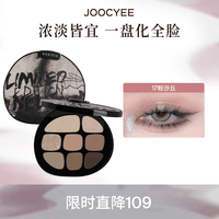 酵色（Joocyee）八色眼影盘综合盘大地色日常烟熏灰粉修容生日礼物送女生 【美式白开水】#17粉沙丘