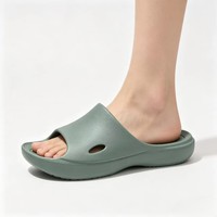 京喜指数 夏季居家用浴室内防滑静音不臭脚情侣凉拖鞋男 浅绿 39-40