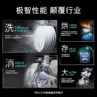 西门子【智净魔方】洗碗机18套 晶蕾烘干 超五星级消杀 长效抑菌 甲流病毒消杀 支持国家补贴【ZB24】 SN25ZB24MC