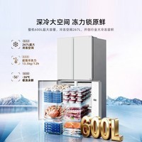 海信（Hisense）璀璨新品大冻梨冰箱十字四门600L 超薄嵌入双循环变频大力神 TR-600E7SCZKD