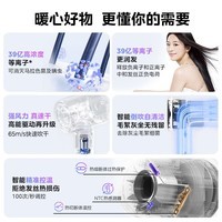 美的（Midea）高速吹风机 39亿等离子护发家用吹风筒 杀菌除头螨电吹风FG208灰 家电国家补贴 节日/生日礼物推荐