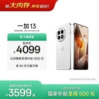 一加 13 16GB+512GB 白露晨曦 oppo 国家补贴 高通骁龙®8至尊版 6000mAh 冰川电池 智能AI游戏5G手机