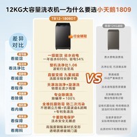 小天鹅波轮洗衣机全自动家用 12公斤大容量 一级能效 直驱变频 大件轻松洗 动力强劲省水电 国家补贴  【新款升级1.06洗净比】1809DT 波轮