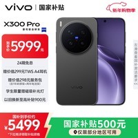vivo X300 Pro 16GB+512GB 纯粹黑 蔡司2亿APO超级长焦 蓝图影像双芯 5年持久流畅OriginOS 6 AI手机