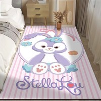KAYE床边毯卡通儿童房间榻榻米飘窗少女可爱免洗家用加厚客厅卧室地毯 小兔波比 60x160 cm