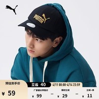彪马（PUMA）遮阳刺绣黑色棒球帽鸭舌帽男女新款休闲运动帽025907 黑色-金色-logo-09 OSFA