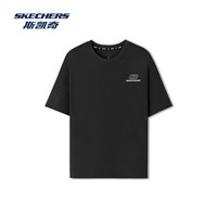 斯凯奇（Skechers）夏季男女情侣同款缤纷休闲系列透气半袖针织短袖T恤L226U080