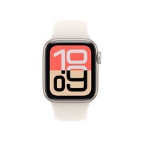Apple/苹果 Watch SE 3 智能手表GPS+蜂窝款40毫米星光色铝金属表壳星光色运动型表带S/M MEPM4CH/B