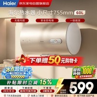 海尔电热水器60升一级能效家用无缝内胆抑菌节能省电适老化出租房首选国家补贴以旧换新ES60H-CK6(1)