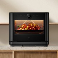 米家小米智能微蒸烤一体机27L大容量 家用变频水波炉微波炉蒸烤箱空气炸四合一 黑色