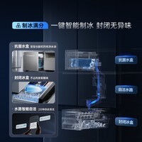 海信（Hisense）大薄荷2.0 509L法式多门冰箱双系统自动制冰嵌入大容量白色世界杯定制冰箱BCD-509E5SFZSD白