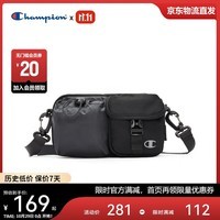 Champion美国冠军2025新款斜挎包男女 潮流休闲时尚小肩包25FWG99 黑色 