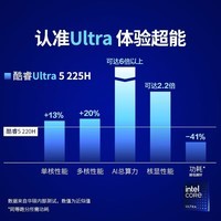 华硕(ASUS)华硕无畏14 二代Ultra5 2.5K亮彩护眼长续航高性能AI轻薄笔记本电脑(225H 16G 1T) +1号店鼠标套装