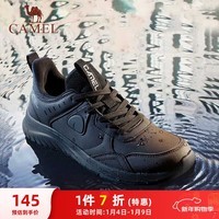 骆驼（CAMEL）男鞋户外防泼水轻量缓震慢跑步运动鞋子  A13230L4855 黑色 43