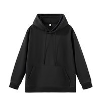 凡客诚品（VANCL）官方店连帽卫衣男秋季休闲运动长袖上衣外套 黑色 XL