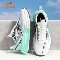 贵人鸟跑鞋女2025秋季新款轻便透气情侣运动鞋户外时尚休闲鞋女款 白/雾绿（男款） 40