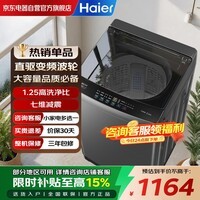 海尔（Haier）波轮洗衣机12KG家用全自动直筒大容量 一级能效 以旧换新 国家补贴 直驱变频超净洗 XQB120-BZ20L0
