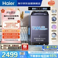 海尔(Haier)手搓洗2.0 全自动波轮洗衣机13KG大容量 除菌螨 家电国家补贴以旧换新京东自营 XQB130-MBSE35D6
