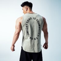 MUSCLE DOG肌肉狗健身背心男夏季薄款麂皮绒宽松坎肩无袖训练服运动上衣 绿色 S