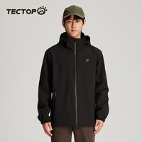 探拓(TECTOP)冲锋衣 男三合一抓绒内胆保暖防寒服 277 男款黑色 2XL