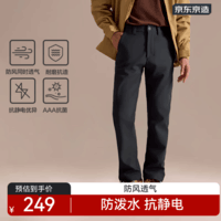 京东京造风盾500软壳裤加绒裤子运动长裤保暖登山徒步 岩石灰 XXXL