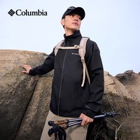 哥伦比亚（Columbia）2026春夏新品户外男子旅行防水防风立领软壳衣行政夹克外套XE5606 010-黑色 2XL (190/104A)