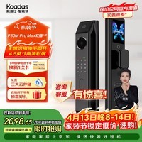 凯迪仕（KAADAS）P30M Pro Max双摄 AI版智能门锁 高清大屏猫眼智能锁指纹密码锁