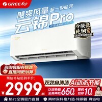 格力空调 云佳pro/天仪pro/云锦等系列 大1匹 新一级能效 变频冷暖 省电舒适风 卧室空调挂机 国家补贴 大1匹 云锦Pro